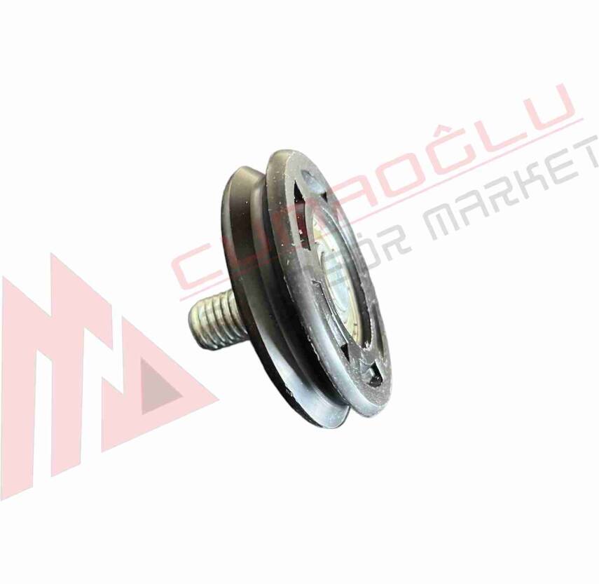 Asansör Kapı Halat Makarası Pimli Ø46 M10 Düz - 2