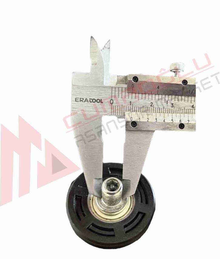 Asansör Kapı Halat Makarası Pimli Ø46 M10 Düz - 3