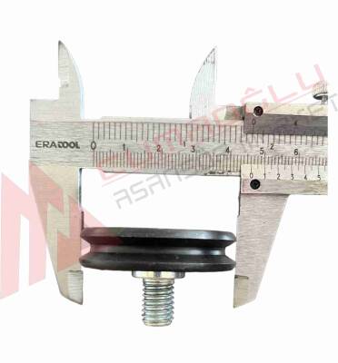 Asansör Kapı Halat Makarası Pimli Ø46 M10 Düz  - 4